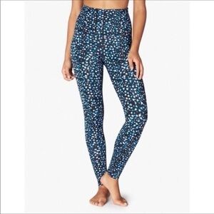 Beyond Yoga Lux Droplet High Waisted Blue/Black/White